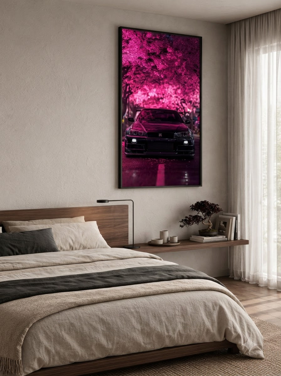 Nissan GT-R cherry blossom