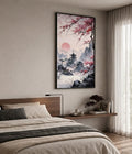 Japanese cherry blossom sunrise shrine