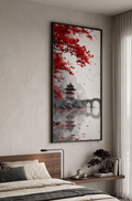 Japanese cherry blossom painting