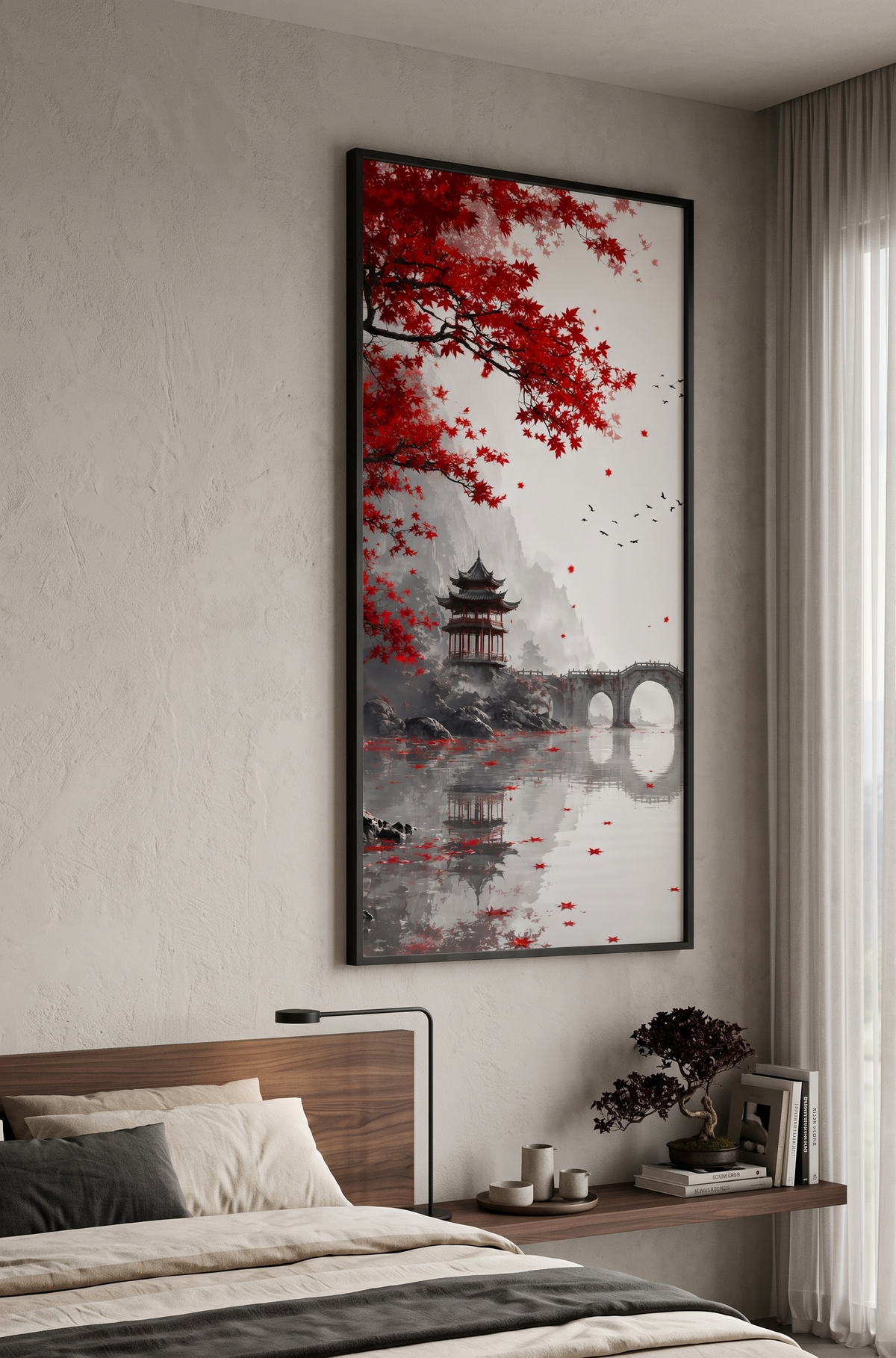 Japanese cherry blossom painting